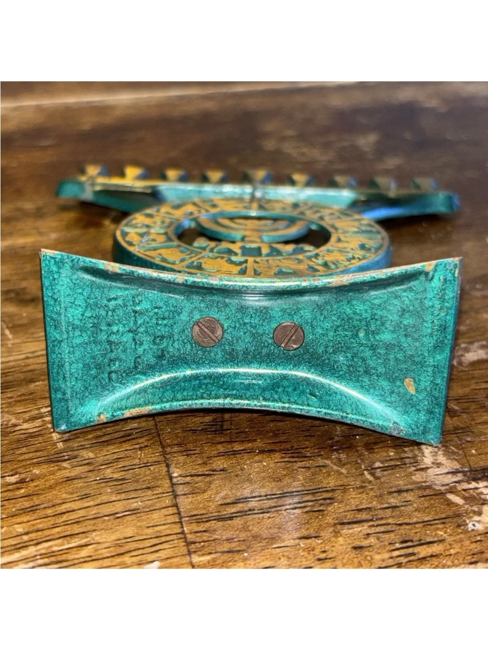 (2) Vintage Mini Brass Metal Menorahs